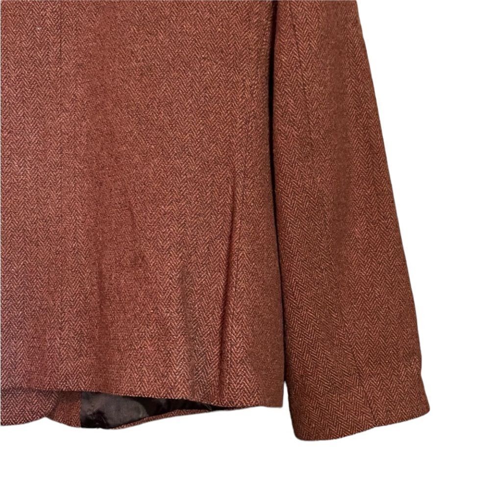 L.L. Bean wool blend blazer with shoulder padding‎ - Picture 9 of 12